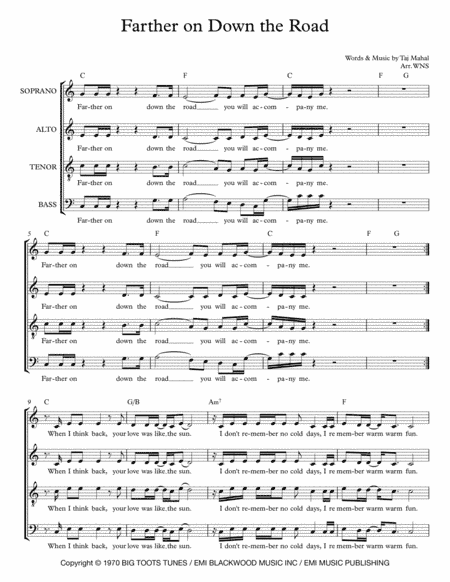 Farther On Down The Road (arr. Wendy Nixon Stothert)