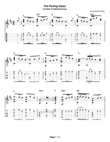 The Parting Glass (arr. Steven King)