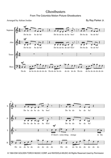 Ghostbusters (arr. Adrian Jordan)