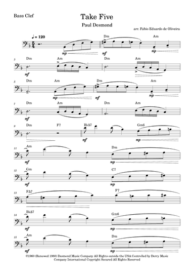 Take Five (arr. Fabio Eduardo de Oliveira)