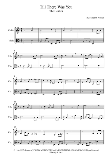 Till There Was You (arr. Wesley S. SIlva)
