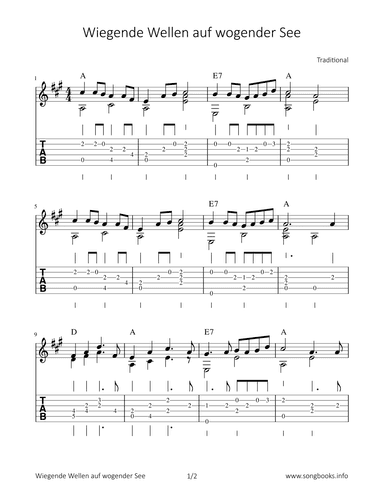 Wiegende Wellen auf wogender See (arr. Bettina Schipp)