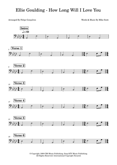 How Long Will I Love You (arr. Felipe Gonçalves)