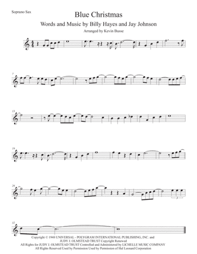 Blue Christmas (arr. Kevin Busse)