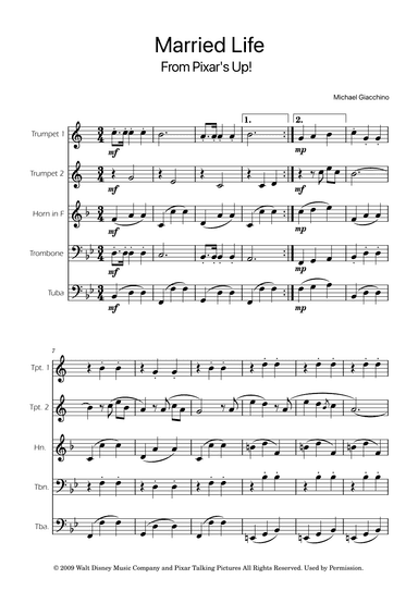 Married Life (arr. Ygor Nunes)