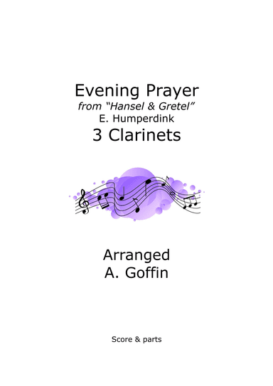 Evening Prayer woodwind trio (arr. Alison Goffin)