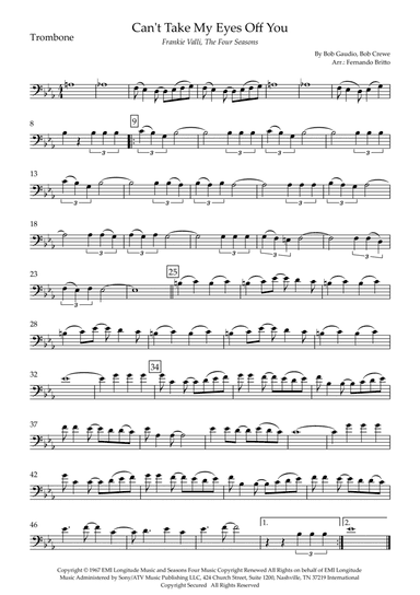 Can't Take My Eyes Off Of You (arr. Fernando Britto)