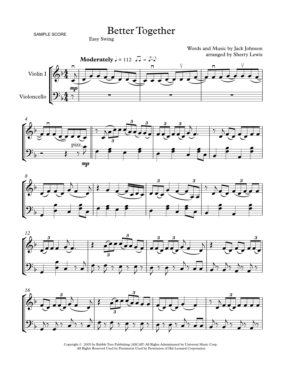 Better Together (arr. Sherry Lewis)