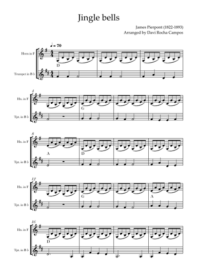 Jingle bells (arr. Davi Rocha Campos)