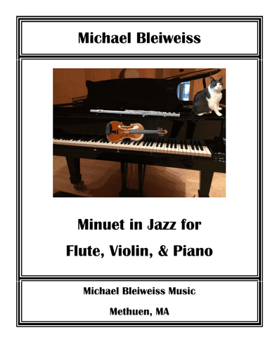 Minuet in Jazz for Flute, Violin and Piano