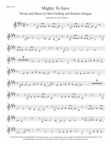 Mighty To Save (arr. Kevin Busse)