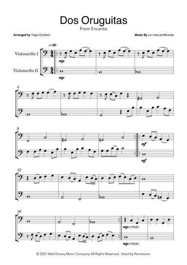 Dos Oruguitas (arr. Tiago Cordeiro)