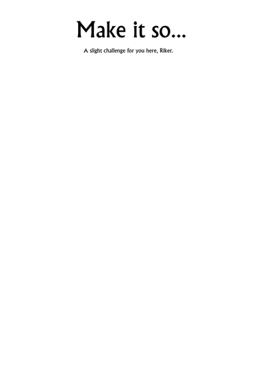 Star Trek - The Next Generation(r) (arr. Uke of Carl)