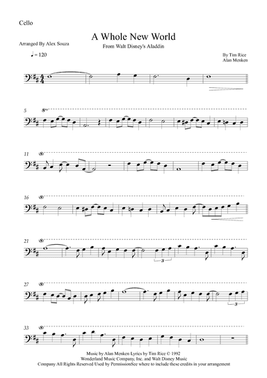 A Whole New World (reprise) (arr. Alex Souza)