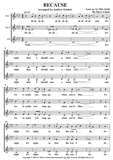 Because (arr. Andrerw Emmet)