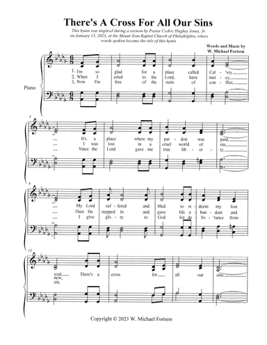 There's A Cross For All Our Sins