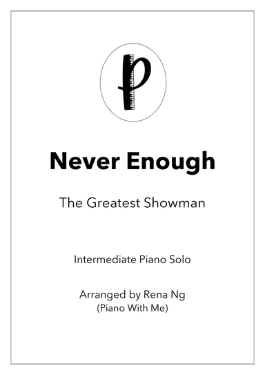 Never Enough (arr. Rena Ng)