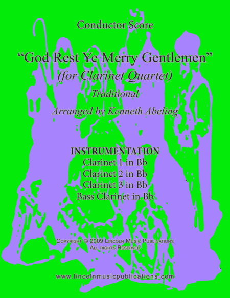 God Rest Ye Merry Gentlemen (for Clarinet Quartet) (arr. Kenneth Abeling)