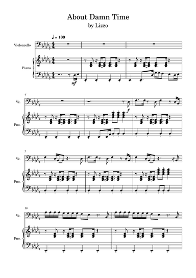 About Damn Time (arr. Anya Alston)