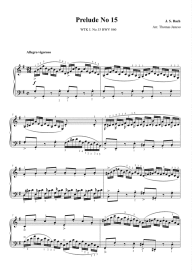 Prelude and Fugue in G major, BWV 860 (arr. Thomas Jancso)