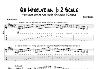 G# Mixolydian b2 Scale (4 Ways to Play)