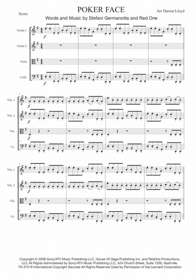 Poker Face (arr. Darren Lloyd)