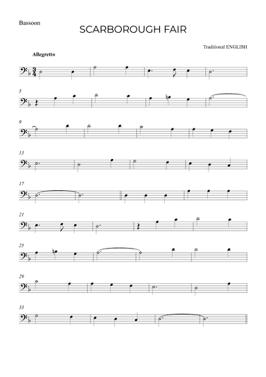 SCARBOROUGH FAIR (arr. Alex Nunes Rodrigues)
