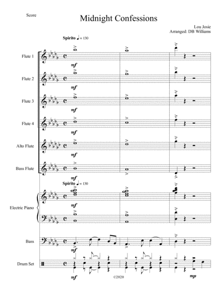 Midnight Confessions (arr. DB Williams)