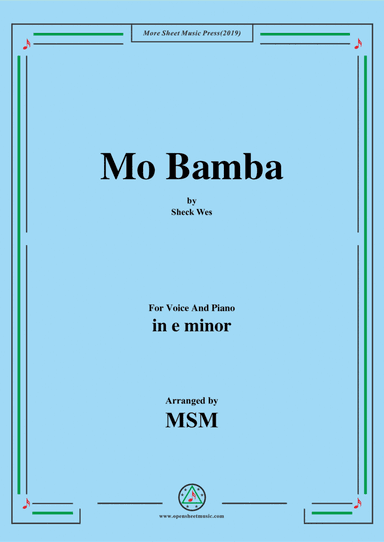 Mo Bamba (arr. Open Cloud)