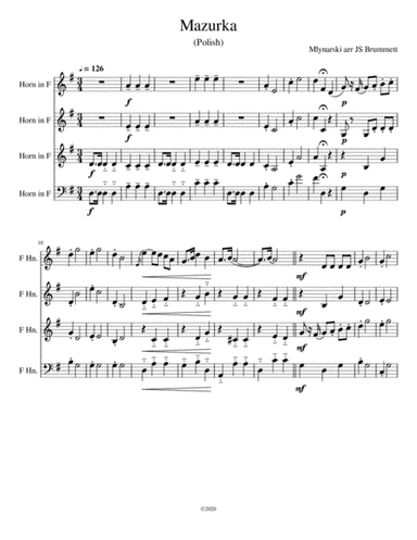 Mazurka (arr. Jennifer Brummett)