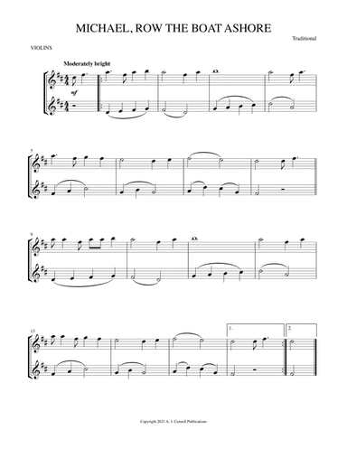 Michael, Row the Boat Ashore (arr. Mark Phillips)