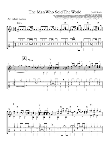 The Man Who Sold The World (arr. Gabriel Deutsch)