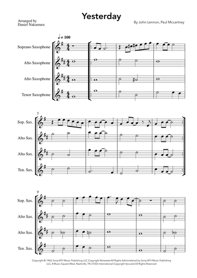 Yesterday (arr. Daniel Nakamura)