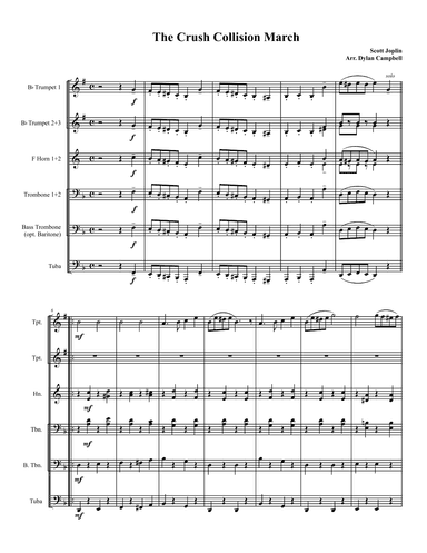 The Great Crush Collision March - Score Only (arr. Dylan Campbell)