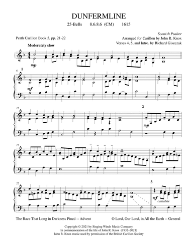 25B. DUNFERMLINE (arr. John R. Knox & Richard Giszczak)
