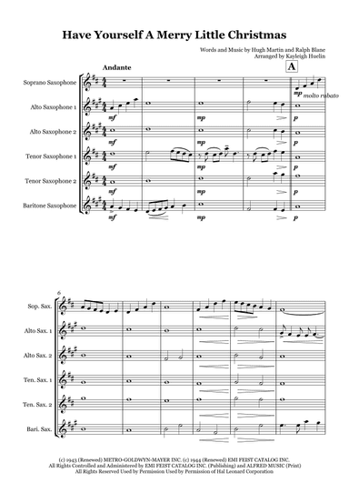 Have Yourself A Merry Little Christmas (arr. Kayleigh Huelin)