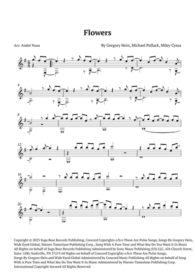 Flowers (arr. André Nusa)