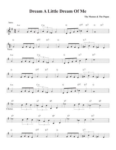 Dream A Little Dream Of Me (arr. David M Fagnant)