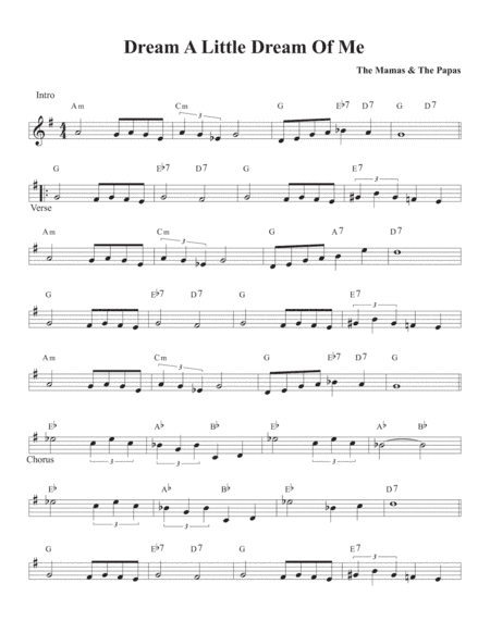 Dream A Little Dream Of Me (arr. David M Fagnant)
