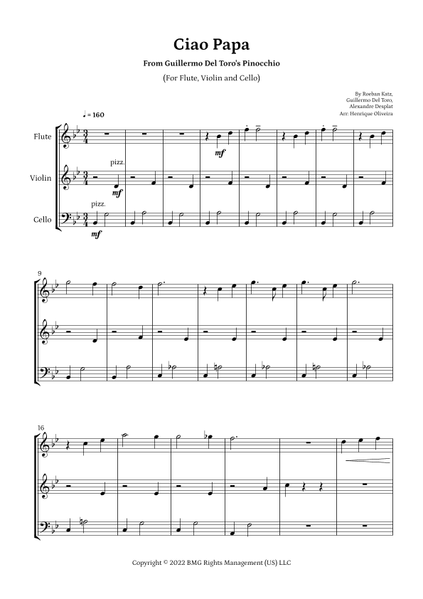 Ciao Papa (arr. Henrique Oliveira)