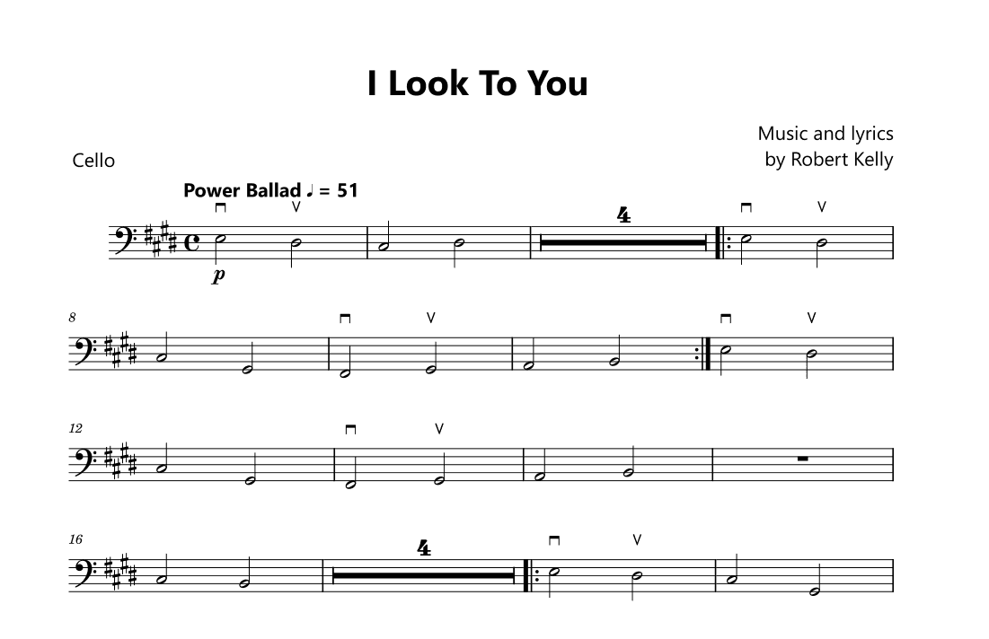 I Look To You (arr. David Lartey)