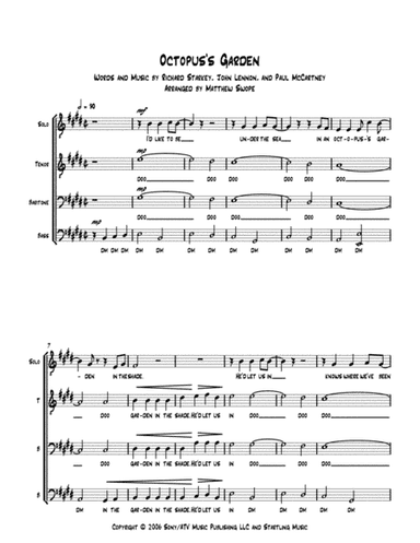 Octopus's Garden (arr. Matthew Swope)