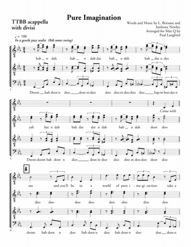 Pure Imagination (arr. Paul Langford)