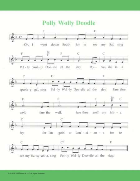 Polly Wolly Doodle (arr. Hal Wright)