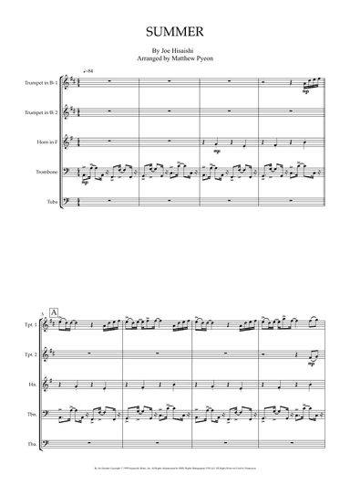 Summer (arr. Matthew pyeon)