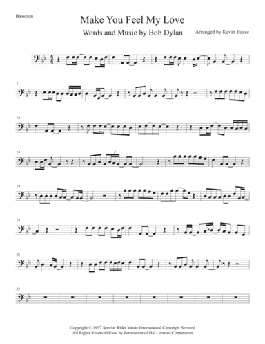 Make You Feel My Love (arr. Kevin Busse)