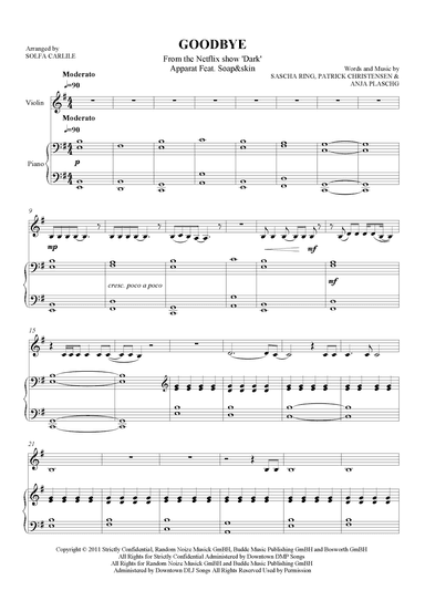 Goodbye (arr. S Carlile)