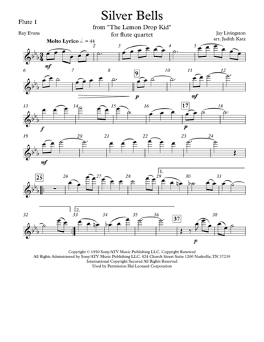 Silver Bells (arr. Judith Katz)