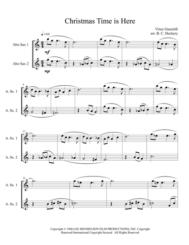 Christmas Time Is Here (arr. B. C. Dockery)
