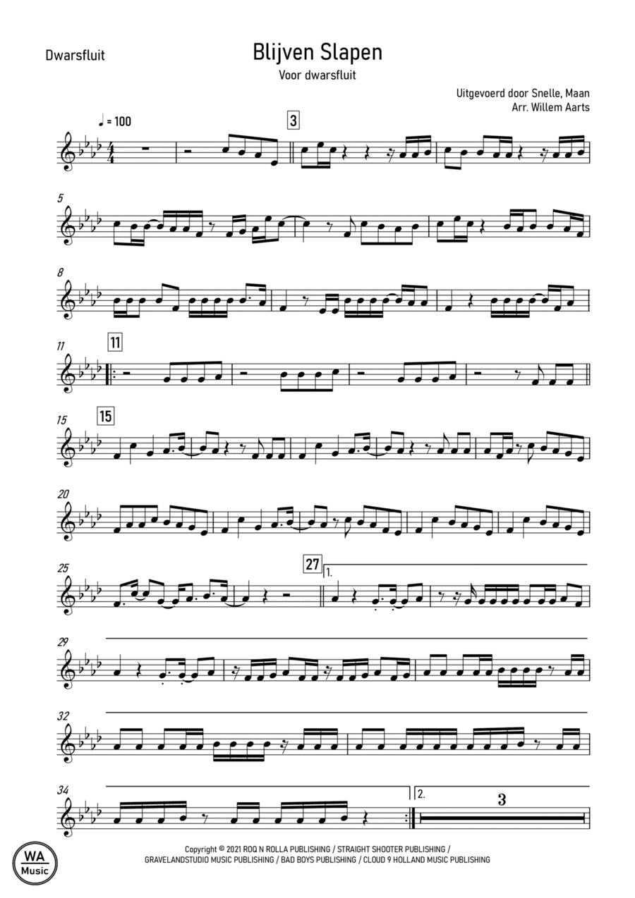 Snelle Maan (arr. Willem Aarts)